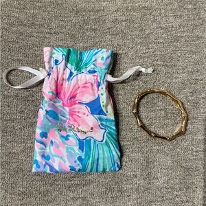 Lilly Pulitzer Bamboo Bracelet With Bag